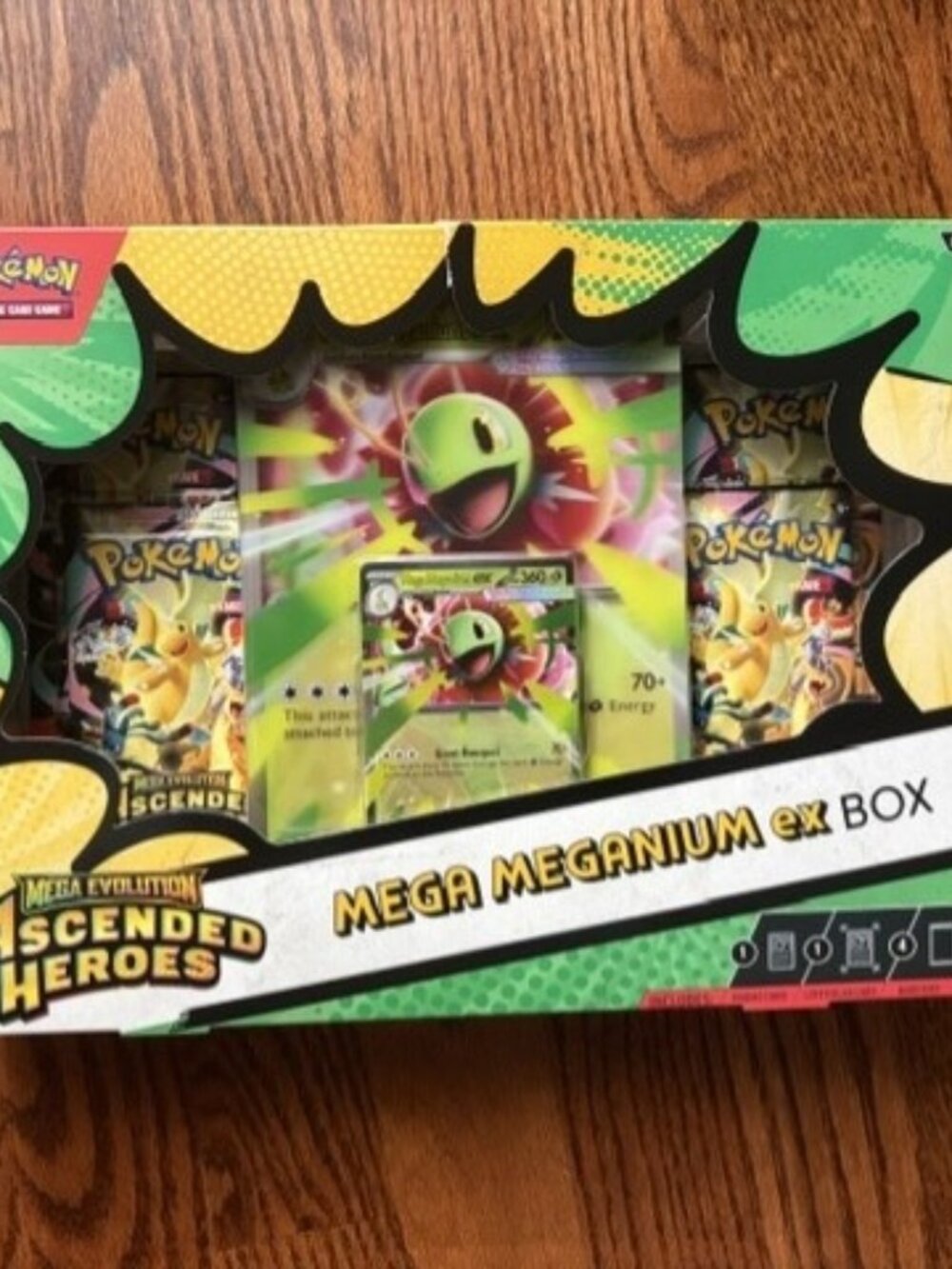 Pokemon TCG: Mega Evolution Ascended Heroes Mega Meganium ex Box New Sealed